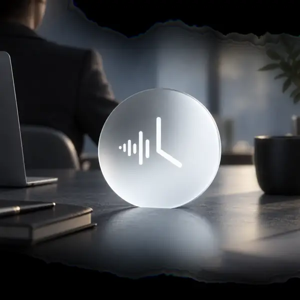 Business transcription time icon.