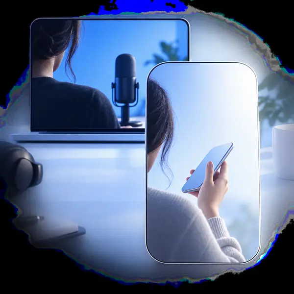 Desktop and mobile device icon.