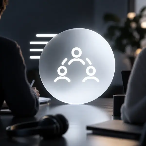 Team collaboration icon.