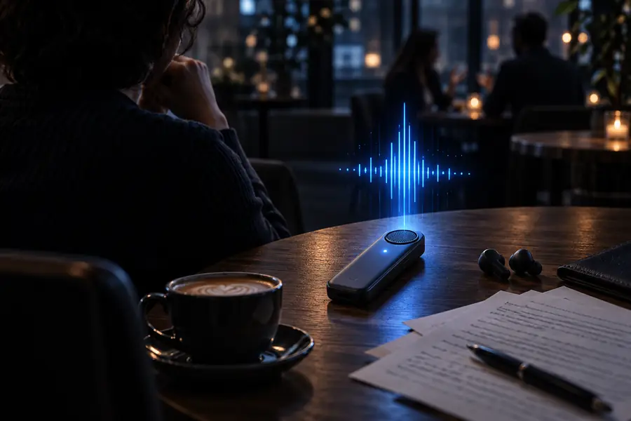 Illustration representing a voice recording